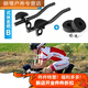 Ayub road bike resting handlebar bicycle handlebar mountain bike aluminum alloy one-piece racing handlebar cover adjustable auxiliary handlebar split resting handlebar B + black handlebar tape