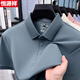 
Hengyuanxiang pure cotton short-sleeved T-shirt men's 25 summer new middle-aged POLO shirt men's short-sleeved cotton hem slit T-shirt trend 15125 shallow rice apricot L size 50