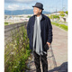 Ruizhi Spring and Autumn New Middle-aged and Elderly Woolen Coat Men's Mid-Length Woolen Jacket Thickened Warm Trench Coat Middle-aged Men's Clothing Sapphire Blue L 175