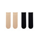 
Urban beauty short stockings for women middle-aged and elderly people in spring and autumn medium-thick style wide mouth not easy to wear-resistant black short socks