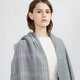 TUTORGOOSE scarf for women winter Korean fashion versatile ins trend thickened warm long shawl with extra long shawl gray