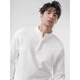 Continue to order Henley shirt men's long-sleeved T-shirt men's solid color American retro casual bottoming shirt men's autumn and winter inner wear off-white XL 130-142Jin Jin is equal to about 0.5 kg