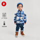 Reima Finland reima2025 new autumn and winter new products for boys and girls printed fleece warm and comfortable cardigan sweatshirt navy blue-6981 104 cm