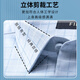 杉杉长袖衬衫男 纯棉新疆棉商务休闲衬衣男士格子上衣 蓝格 40