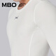 MBO Quick-Dry men's autumn and winter moisture-absorbent, quick-drying and antibacterial multi-functional long-sleeved cycling base shirt B140 warm snow white 4-16 M