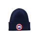 Canada Goose simple, fashionable and versatile woolen beanie for men, blue, one size fits all
