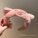 Other Brands Piggy Huhu_Cute Pink Plush Hair Bundle Headband Women's Face Wash Makeup Hair Pressing Headband Hair Accessories Pink Piggy Headband 1 Pack