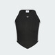 Adidas New Chinese Slim V-Hem Knitted Sports Vest Women's Adidas Clover Black XS