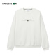 Lacoste Crocodile français Vêtements pour hommes en vrac coton rond Pullover Sports Sweater Sh3878 70V / Beige White M 4