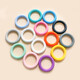 Silicone teether food grade hole ring chewing gum for babies to prevent falling off during oral period, blue 1 pack