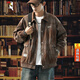 Woodpecker (Tucano) Krawatte-Dye-Jacke Herren-Kleid Frühling und Herbst 2025 Neue trendige Marke Locker-Sensing-Tool Lapel Jacke großer Größe K15828 Black M