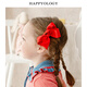 Happyology British children's hair clips set of two cute hair accessories little girl headdress ribbon bow