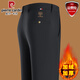 Pierre Cardin Casual Pants Men's Autumn and Winter 2025 New Velvet Thickened Men's Business Suit Pants No-Iron Straight Long Pants Navy (Spring and Autumn Thick Style) 33 (175/88A) 140-150Jin Jin equals 0.5 kg