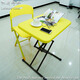 Kaidi Shengfei folding table small apartment simple plastic dining table car mobile lift outdoor portable stowable live broadcast small table yellow size 64*45 (fourth gear without pen slot)