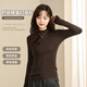 Baleno 2025 Autumn and Winter New Style Knitted Sweater Women's Half Turtle Collar Pullover Bottoming Shirt Women's Thin Inner Slim Fit Woolen Top