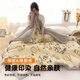 MUJI three-layer quilted thickened blanket winter warm flannel blanket air conditioning quilt sofa cover 150*200cm