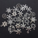 Autres accessoires d'accessoires d'alliage de flocon de neige mixte