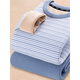 Modal puede usar cachemira súper grueso para ropa interior térmica para hombres más camisa base de los estudiantes de secundaria en el terciopelo Invierno alargado NYY9902 Set Rayas azules claras 2XL Tamaño (peso 140 Jin [Jin equivale a 0.5 kg] -150 Jin [Jin equivale a 0.5 kg])