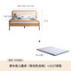 Genji Muyu solid wood children's bed soft package bed teen small bed princess bed 1.5*2m (milky white soft package) + mattress J117