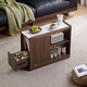 Lin's Home Furnishing movable coffee table living room sofa side table with storage small side table Lin's Wood Industry UB1J