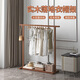 Yupin solid wood clothes hanger floor-standing bedroom coat rack single pole clothes drying rack simple indoor clothes rack MJ139 walnut color 120