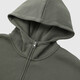 Gap men's and women's autumn imitation silver fox velvet loose zipper hooded sweatshirt casual jacket 788294