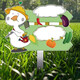 Jingga hand-painted vegetable garden insert sign blank vegetable plot sign farm sign vegetable plant introduction sign vegetable garden insert sign New Big Goose-comes with water-based pen 20x30cm