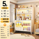 Yingyan baby feeding table storage cabinet baby products storage rack multi-functional floor-standing multi-layer large capacity storage cabinet five layers white fully equipped length 60cm-formaldehyde-free