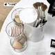 Rotating powder puff storage box dust-proof desktop beauty egg air cushion lipstick makeup brush multi-layer storage rack storage tube two-layer rotating pink powder puff makeup brush storage