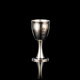 Rongshantang pure titanium wine dispenser wine glass wine set for white wine special high-end white wine wine glass goblet household wine pot wine cup pure titanium small wine cup-high foot