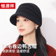 Hengyuanxiang duck cap for women, autumn and winter warm baseball cap with face, small wool, fashionable and versatile sewing beret, birthday gift