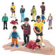Autre poupée Modèle de personnage simulation Grands-parents et grands-parents garçons et filles ornements bébé enfants toys amérindiennes t15843 enfants et garçons 26g