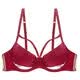 Victoria's Style Sexy Secret Sexy Plus Size Underwear Women's Thin Push-Up Big Breasts Show Small Zodiac Year Red Bra Set Gift Red Set 75E 34