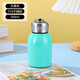 Mini Cute Little Fatty Thermos Cup 316 Stainless Steel Water Cup for Boys and Girls Outdoor Carry Ring Pocket Cup Light Green 300ml