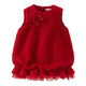 DAVE&BELLA winter girls plush dress baby vest dress children's national style skirt