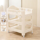 Other Home 5-in-1 baby care portable multi-functional crib instead of changing table, convenient for diaper changing, stroking, and bathing Doorless model Night light + Silent wheel + Hanging box + Storage box + Pu mat