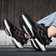 
Xialu running shoes men's super light shock-absorbing teenagers and junior high school students rotating button black sports shoes A9888 light blue 38