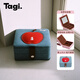 Tagi. Apple compressed biscuit jewelry box double-layer niche jewelry storage box with mirror Christmas gift-Cowboy Apple