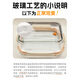 SUPOR crisper glass lunch box office worker microwave heated lunch box special student lunch box 1100ml cheese white