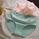Simple cotton underwear for women 100% cotton 7A antibacterial inner profile, comfortable, breathable and skin-friendly women's mid-waist briefs 1 pair - random color L (100-125Jin Jin equals 0.5kg)