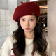 Snowy Manbere Hat Women's Autumn and Winter Versatile Warm and Showy Small Octagonal Hat British Retro Newsboy Painter Hat