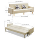 Yimianfang Sofa Bed All-in-One Dual-Purpose 2025 New Living Room Folding Sofa Bed Modern Simple Straight Row Sofa Bed #QJ11