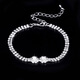 Bridal Wedding Jewelry Set Three-piece Set Brilliant Rhinestone Zircon Angel Teardrop Necklace Earrings Bracelet 838 Bracelet