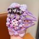 Children's hairbands, girls' cute cartoon Kuromi hairpins, baby headbands, little girls' non-slip toothed headbands, hair accessories, TS188-02 flower Kurome hairbands