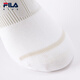 FILA antibacterial function children's socks 2025 winter new unisex children's low-waist 2-pack standard white-99 3-5 years old L