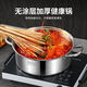 Yongxia Extra Thick Soup Pot 316 Stainless Steel Induction Cooker Special Gas Stove for Steaming and Stewing Thickened Double-Ear Hot Pot Household Pot Extra Thick 316L Soup Pot Suitable for 2-3 People 28cm