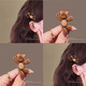 Cute little bear hair clip side clip for women, exquisite small clip hair clip with bangs, duck bill clip for side hair, one-word clip gift, 2# bear pair