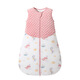 CLCEY spring and autumn baby pure cotton children's anti-jump newborn vest type A infant sleeping bag gray polar bear S size (recommended height within 70CM)