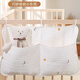 Storage hanging bag diaper diaper newborn clothing toy storage bag baby bedside storage hanging bag bag Huang Xingyue double pocket hanging bag 50*35cm