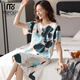Modal Nightgown Femmes Court-manche mince été 2025 Nouvelle robe pyjamas Mère Summer Long Robe HQ3527 L